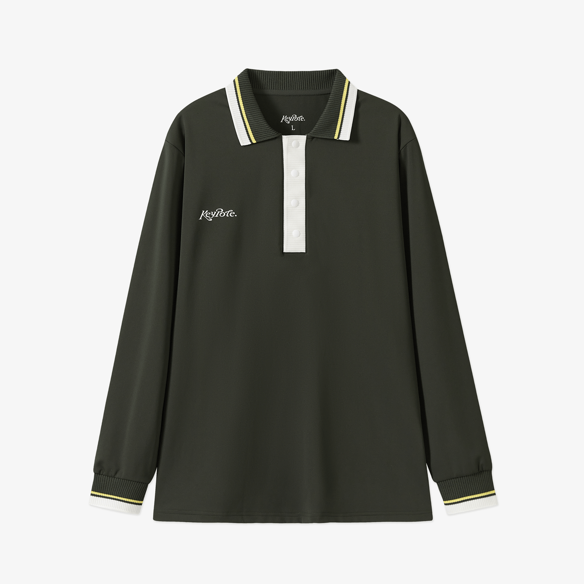 Keypote Long Sleeve Polo Shirt - Forest Green - Erthe Golf