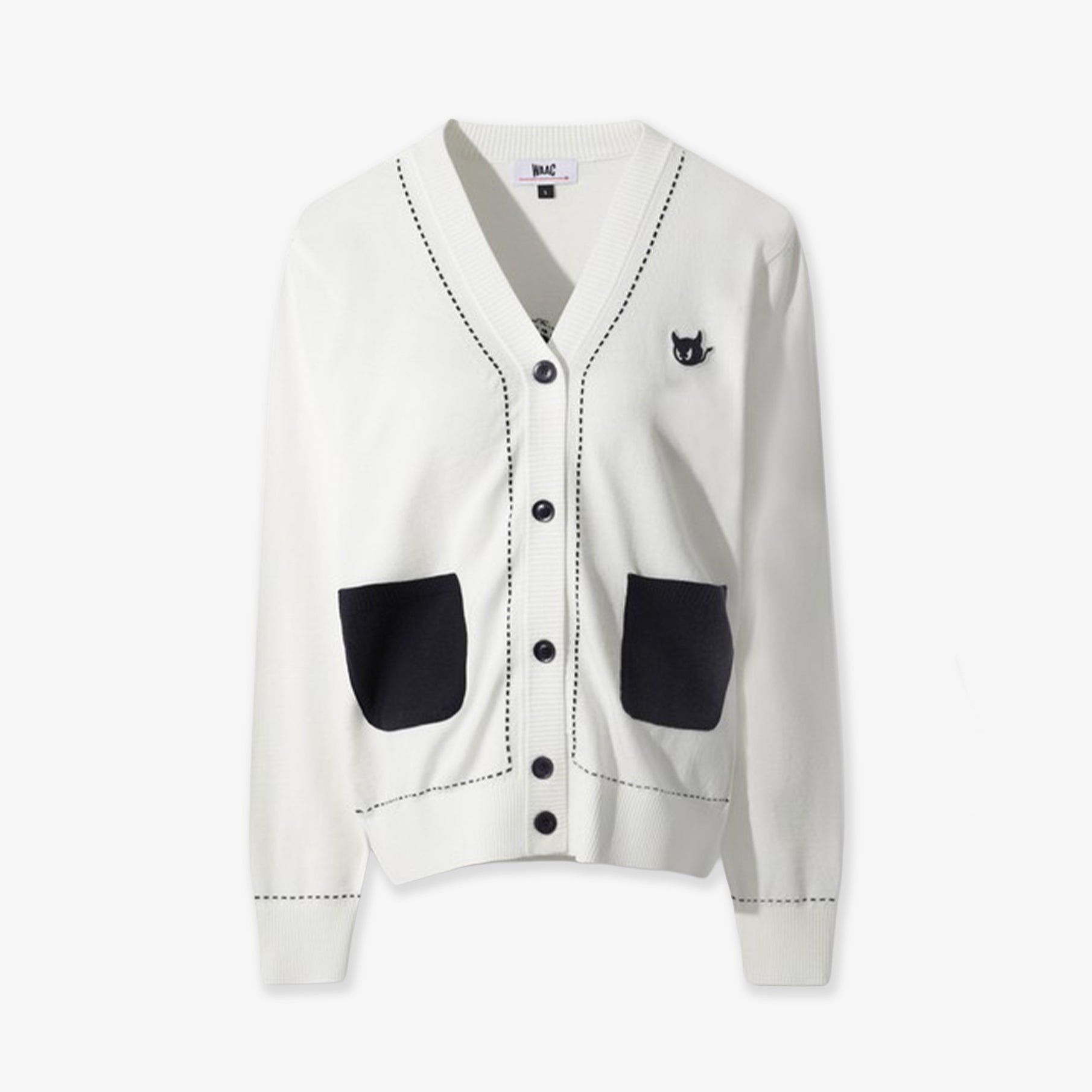 WAAC Women's Cardigan - White - Erthe Golf