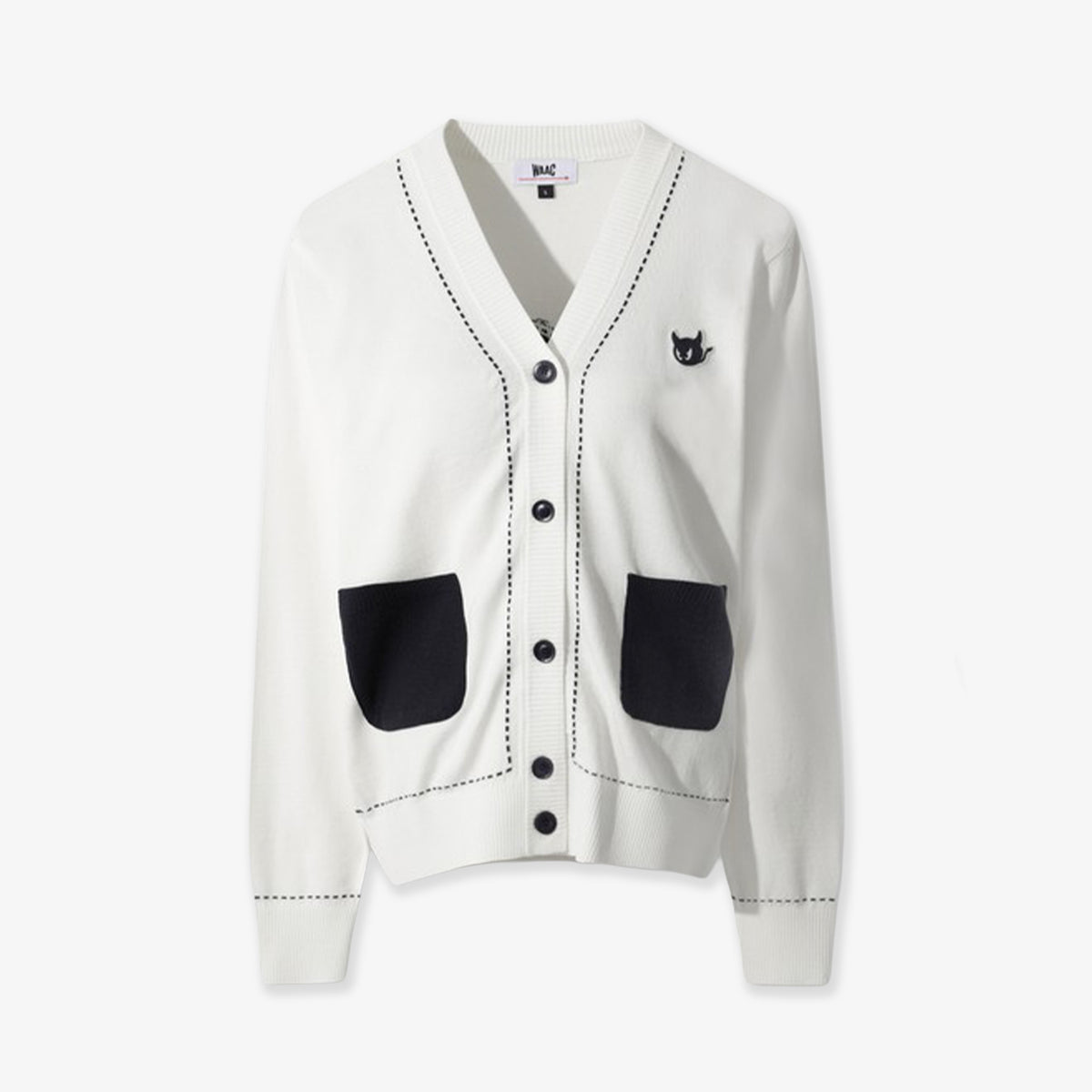WAAC Women's Cardigan - White - Erthe Golf