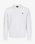 Pearly Gates Men's Long Sleeve Knit Shirt- White