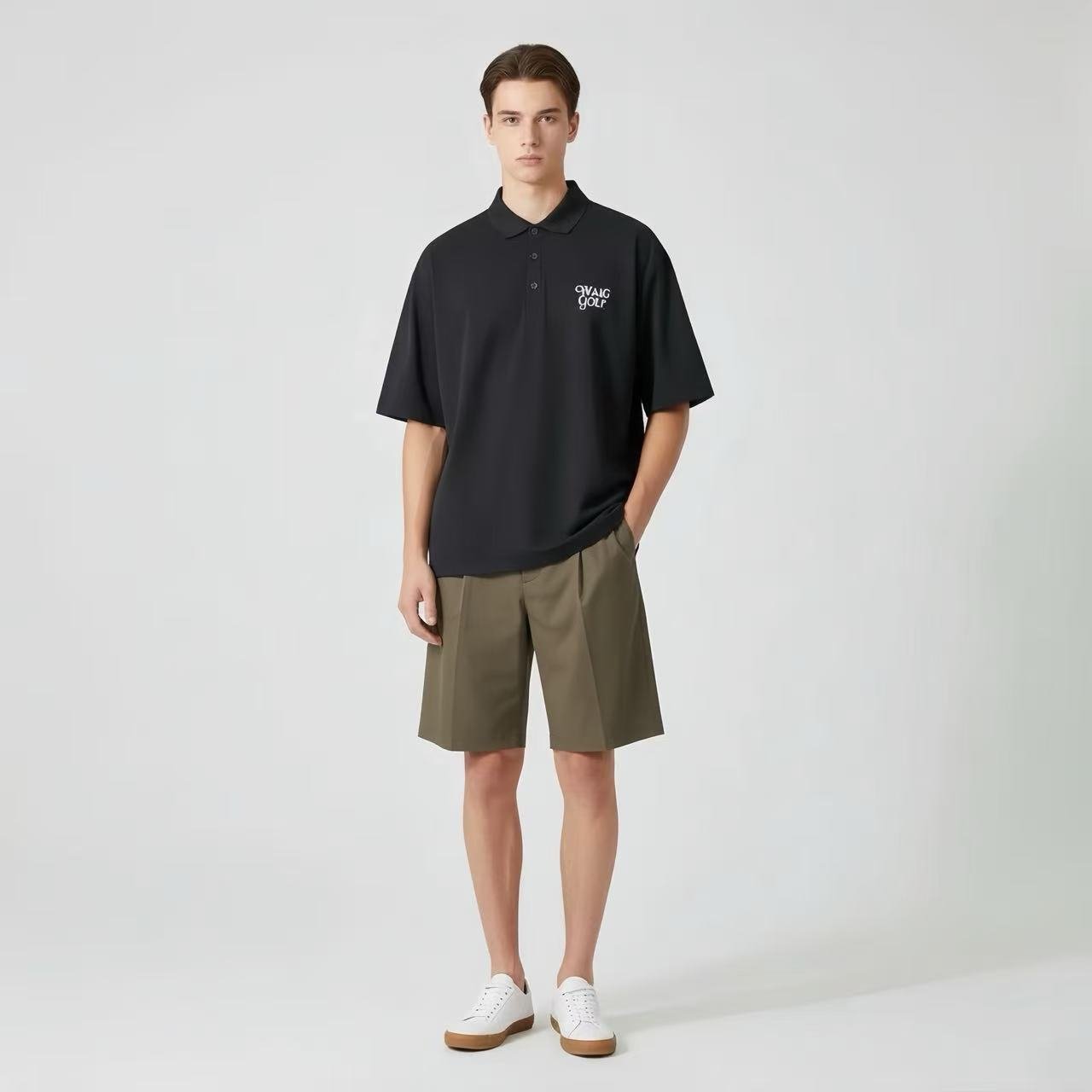 WAAC Men's Woven Shorts - Khaki - Erthe Golf