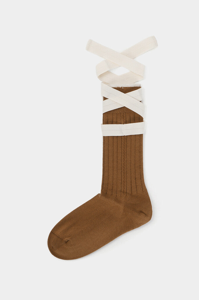 Lanvin Blanc Strap Logo Socks