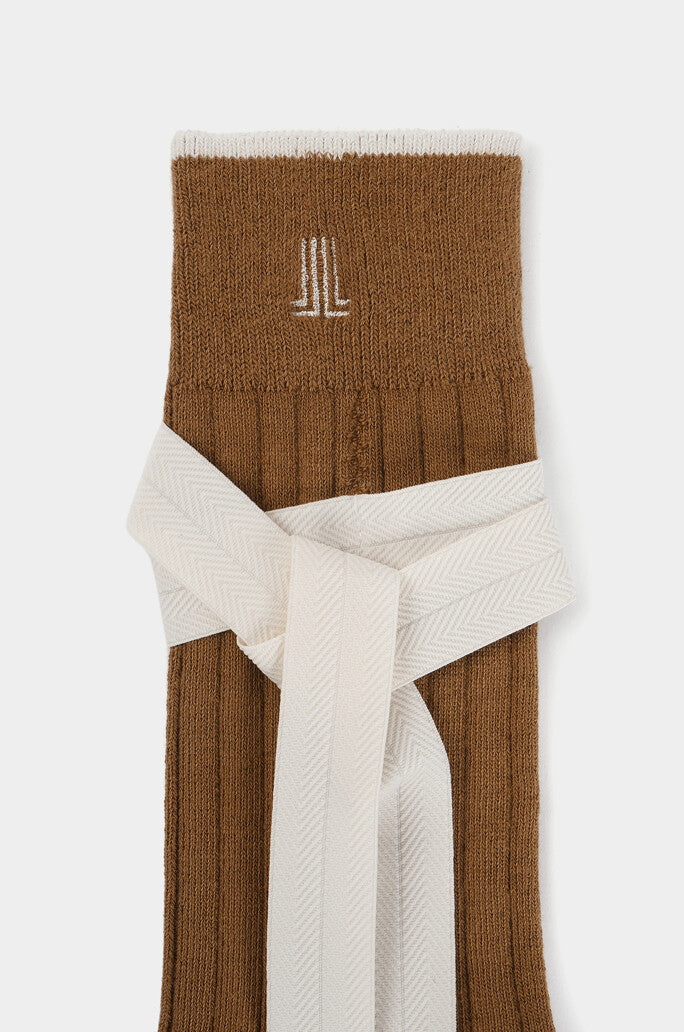 Lanvin Blanc Strap Logo Socks