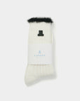 Lanvin Blanc Fur Socks