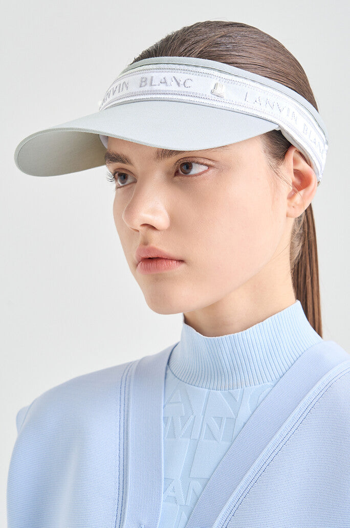 Lanvin Blanc Logo Lettering Sun Visor