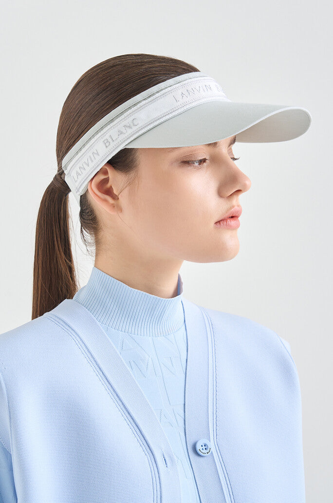 Lanvin Blanc Logo Lettering Sun Visor