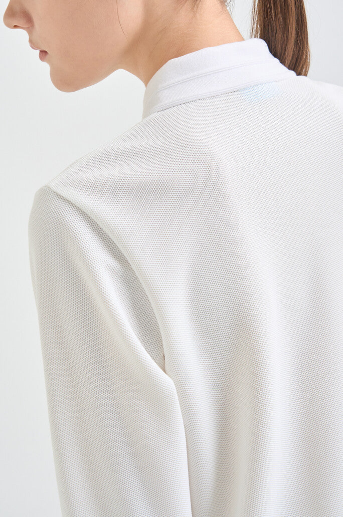 Lanvin Blanc Knit Polo Top