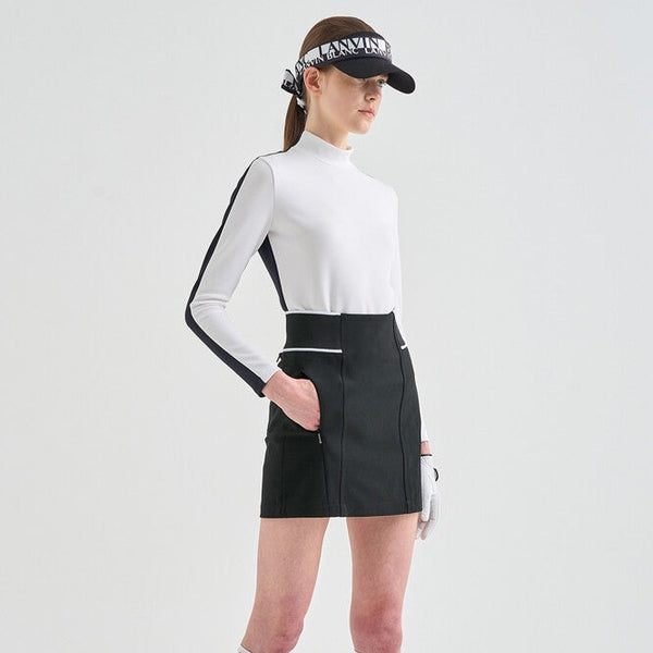 Lanvin Blanc Back Logo Skirt