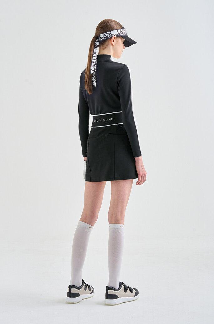 Lanvin Blanc Back Logo Skirt