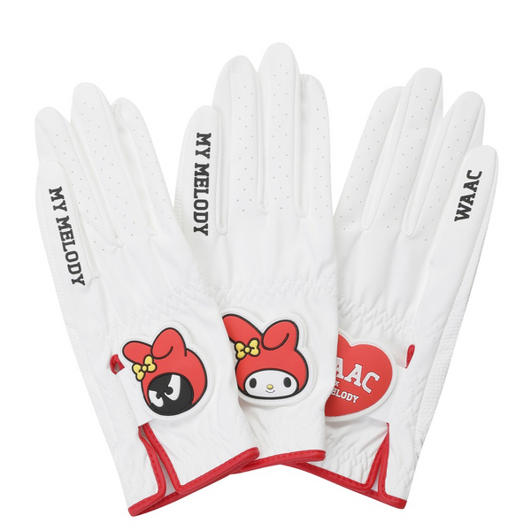 [My Melody & Kuromi x WAAC] 3 Pack Golf Gloves