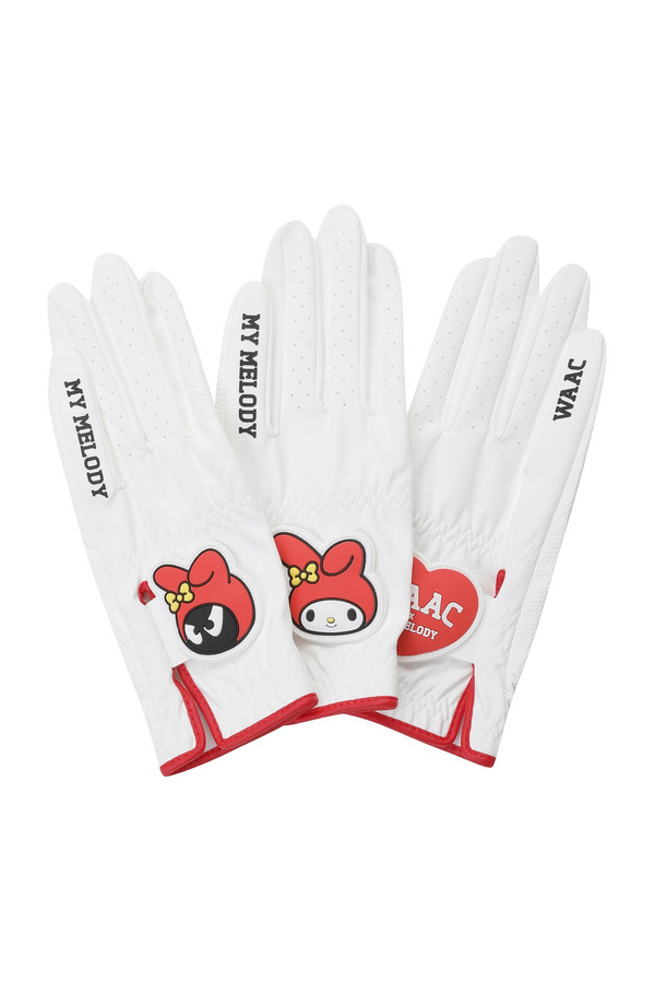 My Melody and Kuromi x WAAC 3 Pack Golf Gloves