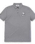 WAAC Men's Optical Illusion Short Sleeve Polo T-Shirt