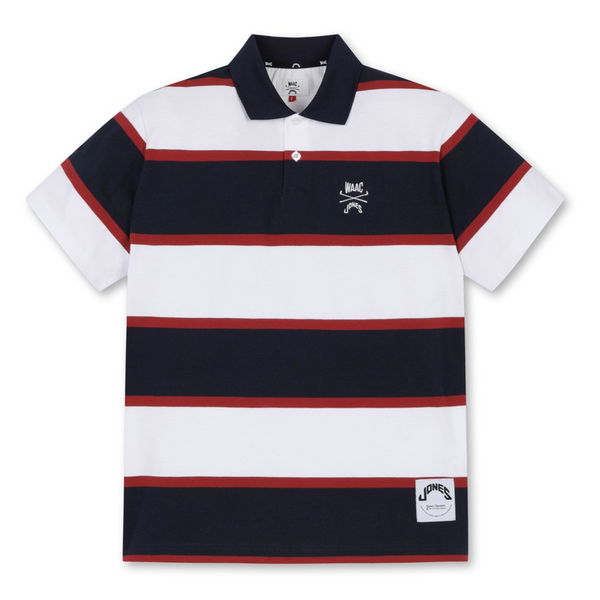 [WAAC x Jones] Men's Striped Polo Shirt