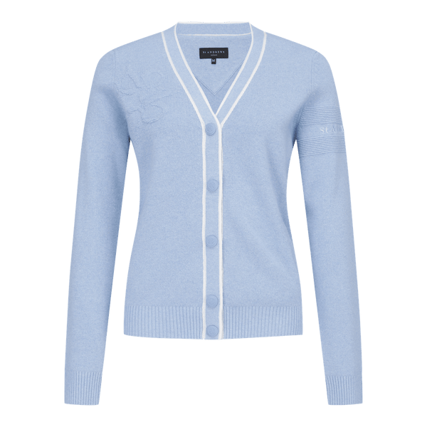 St. Andrews Blue Cashmere Knit Cardigan