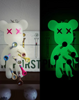 White/Neon Bear Golf Tee Holder