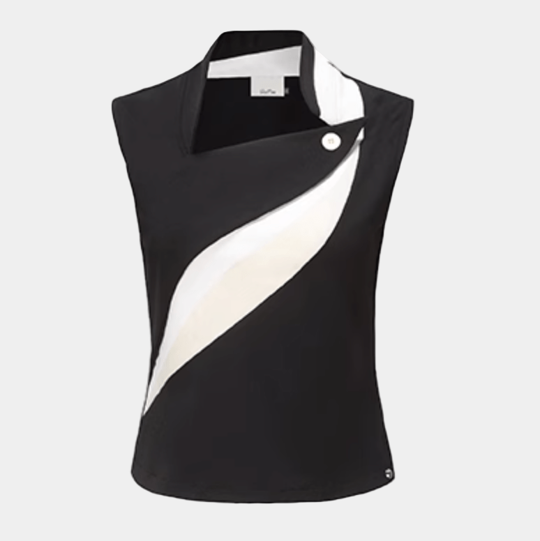 Golffee Patterned Sleeveless Top - Erthe Golf