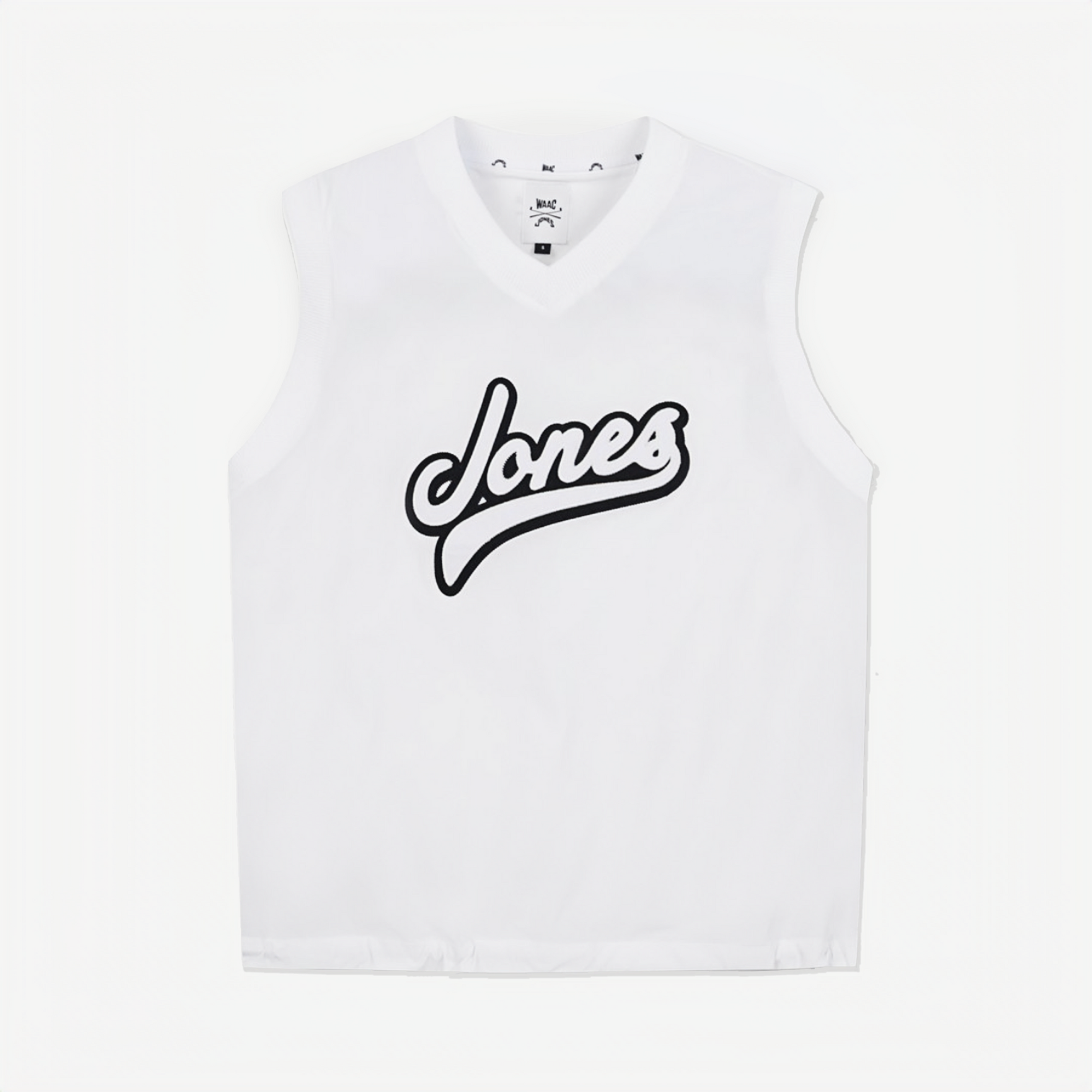 Slightly oversized women's vest from the WAAC x Jones limited edition, lightweight and stretchy, made of polyester. Adjustable fit with string and stopper on the sides.