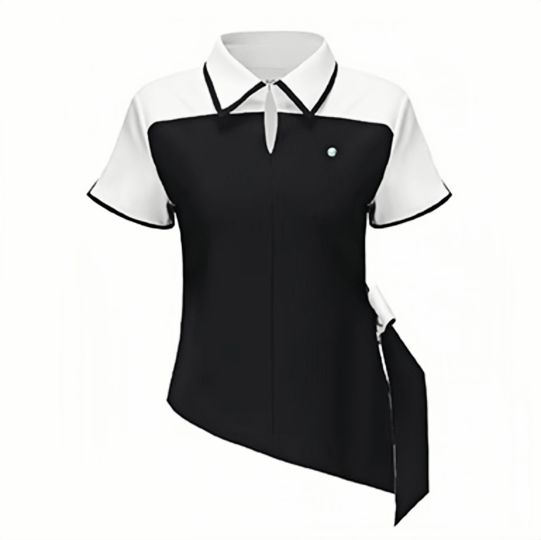 Monochrome Bowtie Golf Top - Erthe Golf