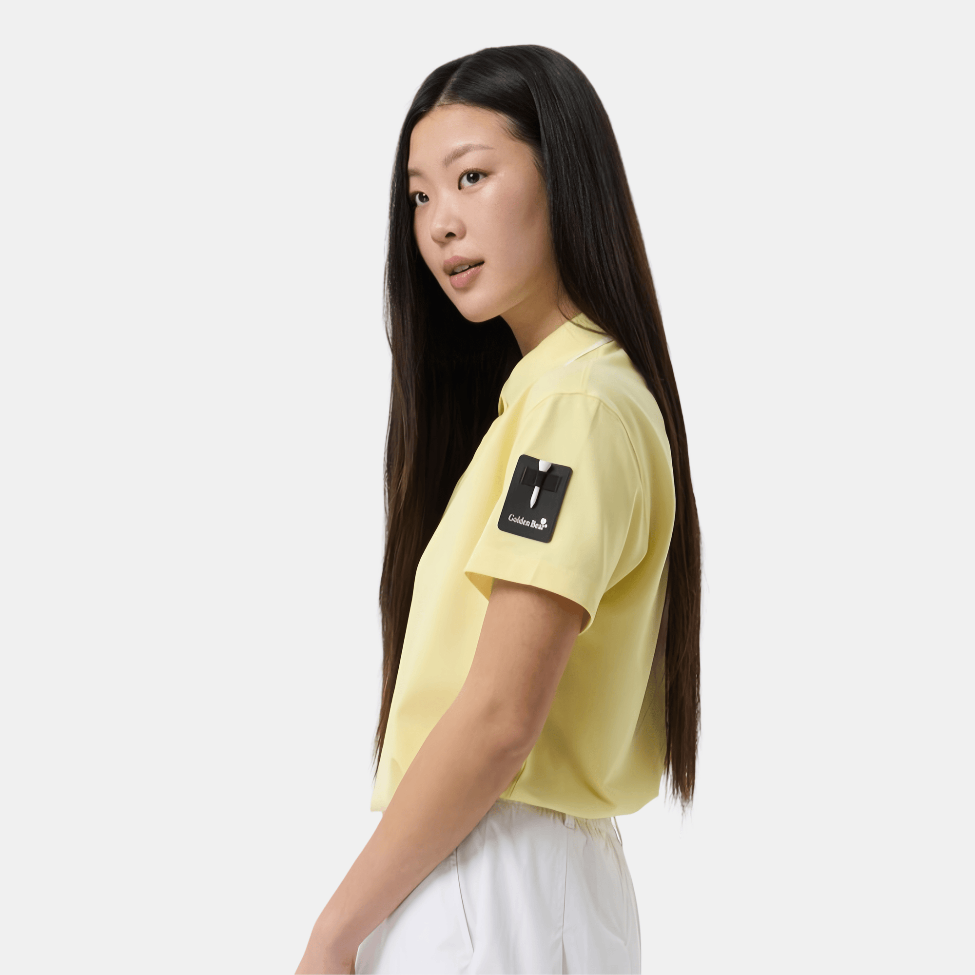 Golden Bear Women's Short Sleeve Polo - Yellow - Erthe Golf