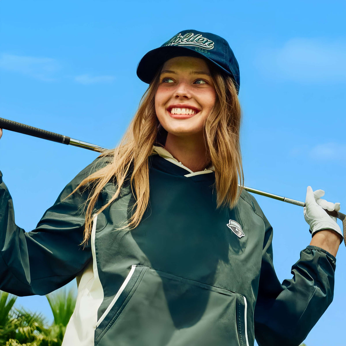 Golden Bear Unisex Color Blocked Sweatshirt - Green - Erthe Golf