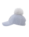 Master Bunny Edition Women's Fur Cap - Blue - Erthe Golf