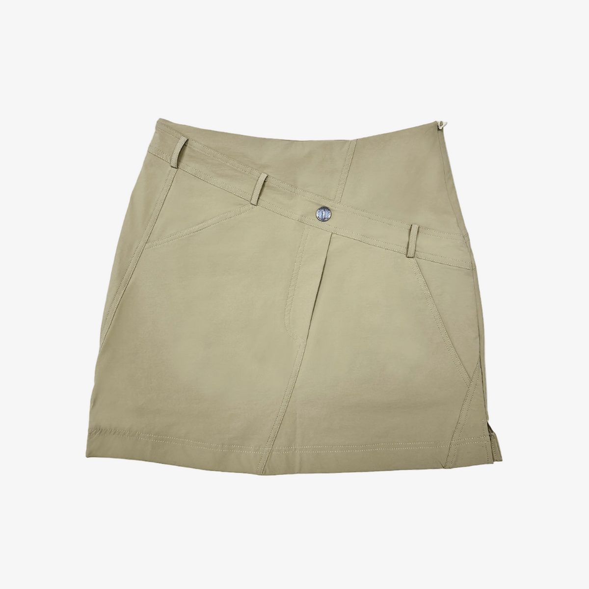 Loveland Diagonal Belt Golf Skort - Khaki - Erthe Golf
