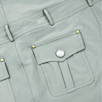 Loveland Diagonal Belt Golf Skort - Green - Erthe Golf