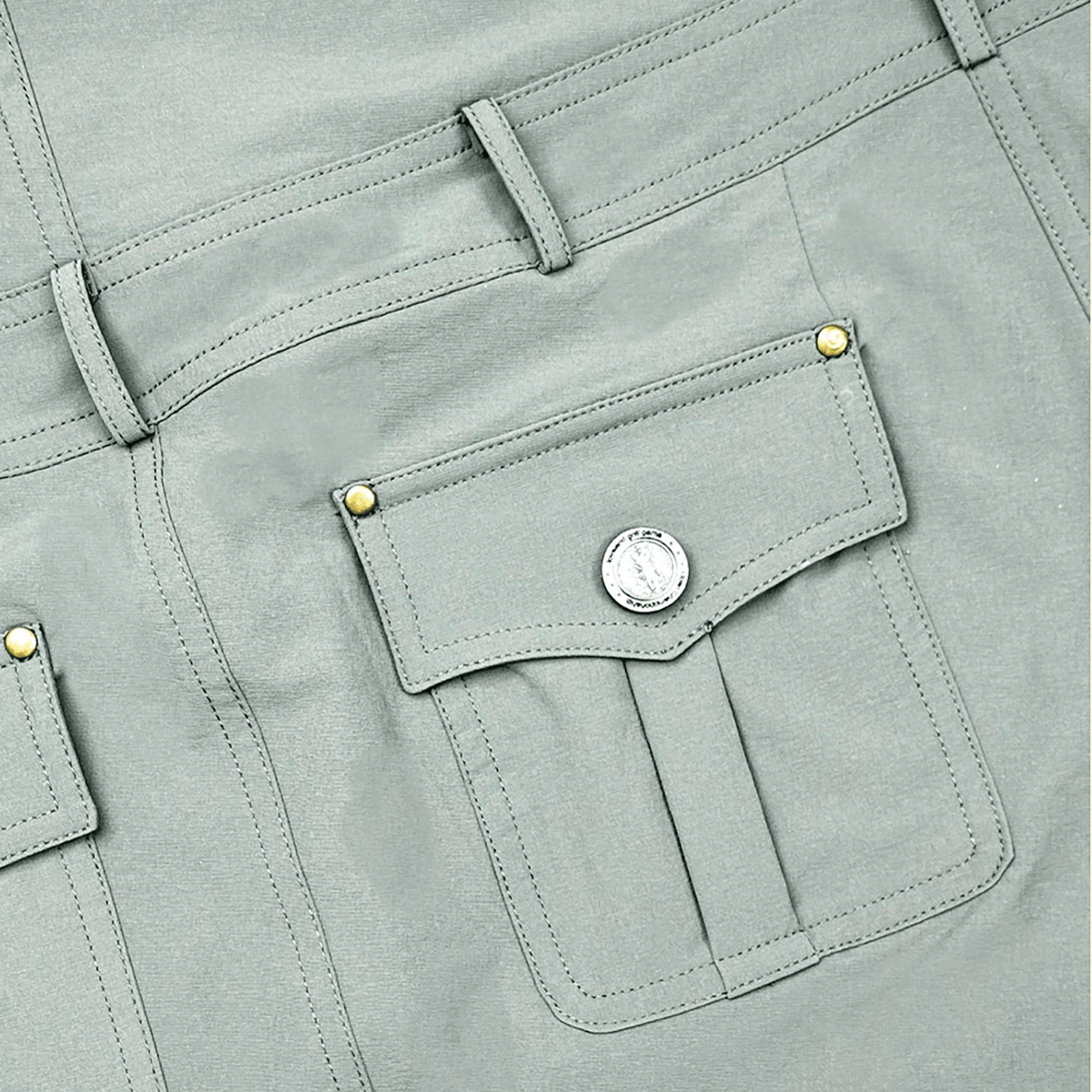 Loveland Diagonal Belt Golf Skort - Green - Erthe Golf