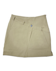 Loveland Diagonal Belt Golf Skort-Khaki