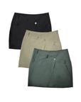 Loveland Diagonal Belt Golf Skort-Khaki