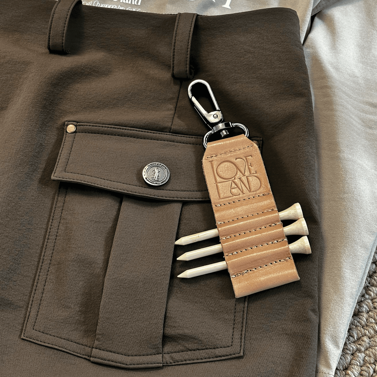 Loveland Studded Golf Skort - Green - Erthe Golf