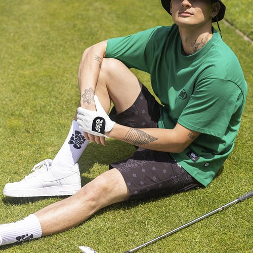 Yorf Golf Paisley Shorts Black - Erthe Golf