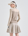 Lanvin Blanc Wool Turtle Neck Top