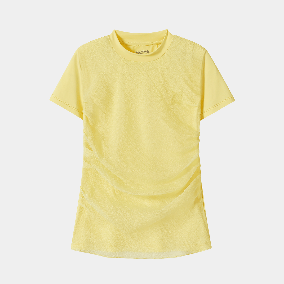 Women's Lightweight Mockneck - Yellow - Erthe Golf
