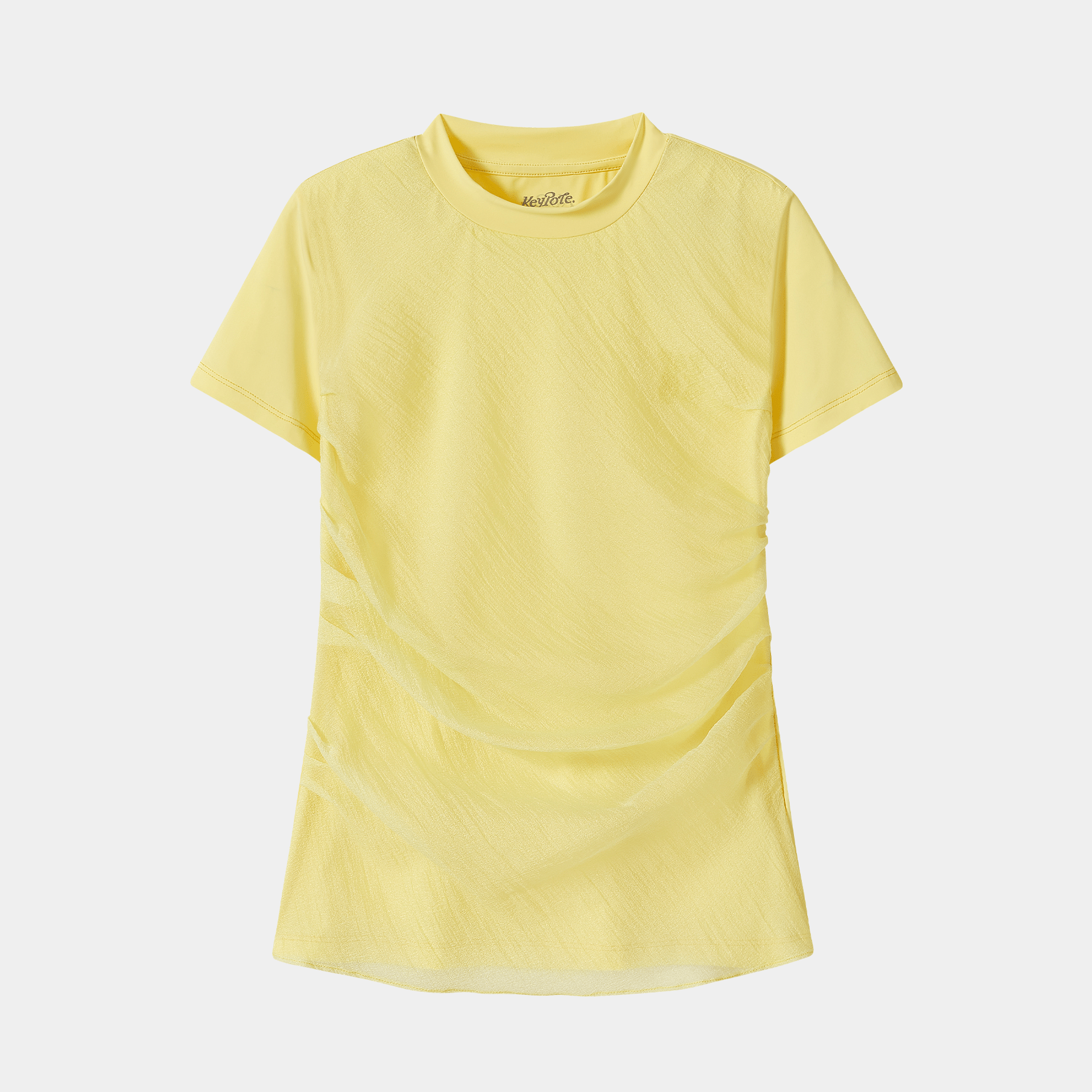 Women's Lightweight Mockneck - Yellow - Erthe Golf