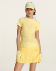 Women's Lightweight Mockneck - Yellow - Erthe Golf