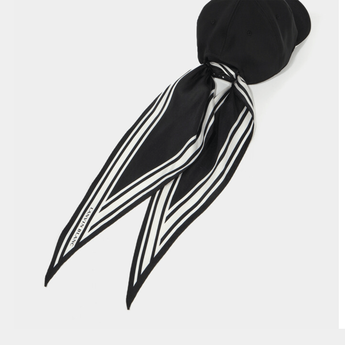 Women's Logo Cap & Scarf - Black - Erthe Golf