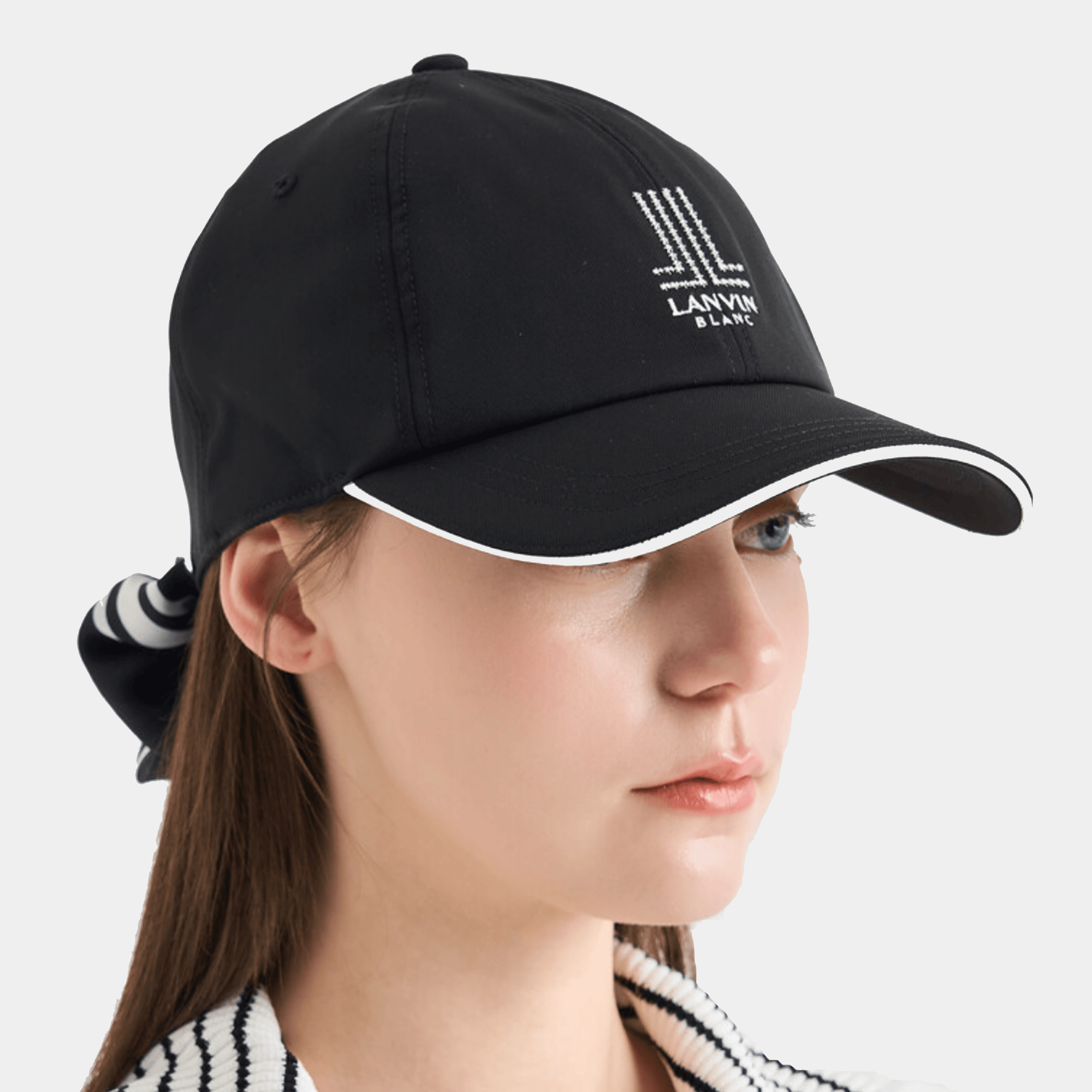 Women's Logo Cap &amp; Scarf - Black - Erthe Golf
