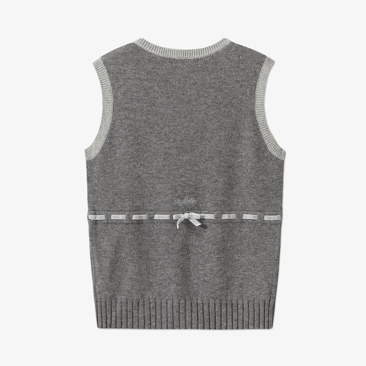 Keypote Knitted Vest - Grey - Erthe Golf