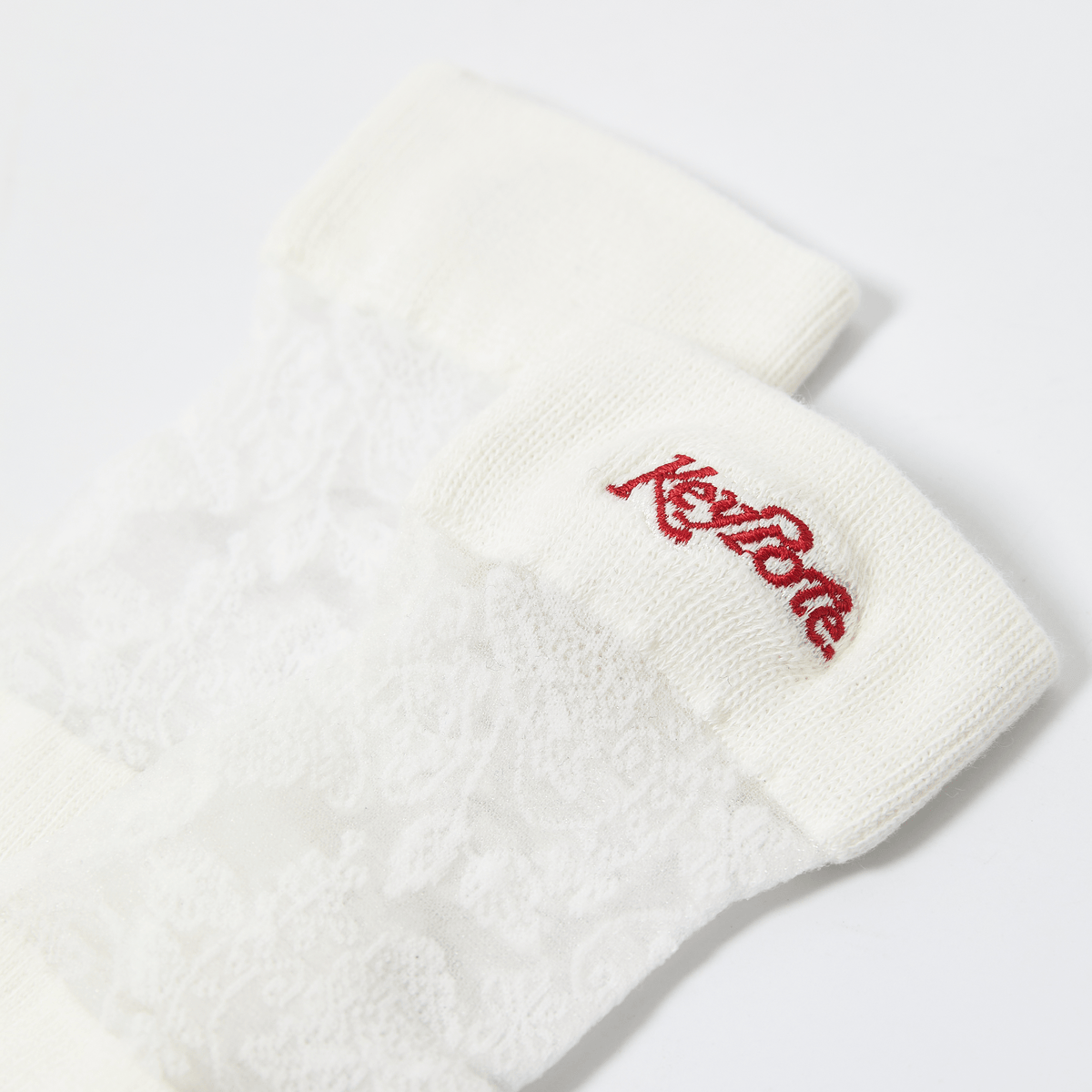 Keypote Women's Lace Sport Socks - White - Erthe Golf