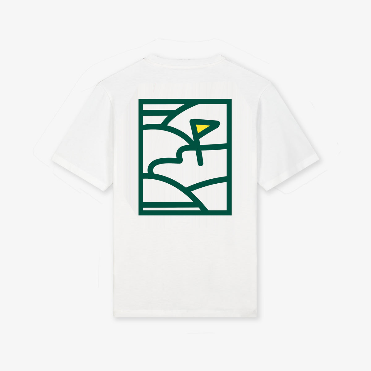 Lend Golf Unisex Lay Up White T-shirt - Erthe Golf