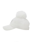 Master Bunny Edition Women's Fur Cap - White - Erthe Golf