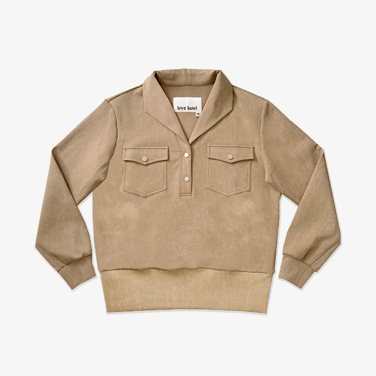 Loveland Women's Sweatshirt - Khaki - Erthe Golf