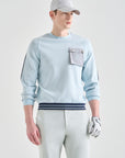 Lanvin Blanc Men's Pocket Knit Top - Light Blue