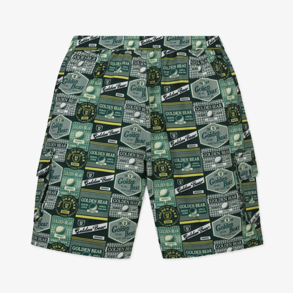 Golden Bear Unisex All - Over Printed Shorts Green - Erthe Golf