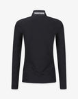 Pearly Gates Women's Mock Neck Long Sleeve Black - Erthe Golf