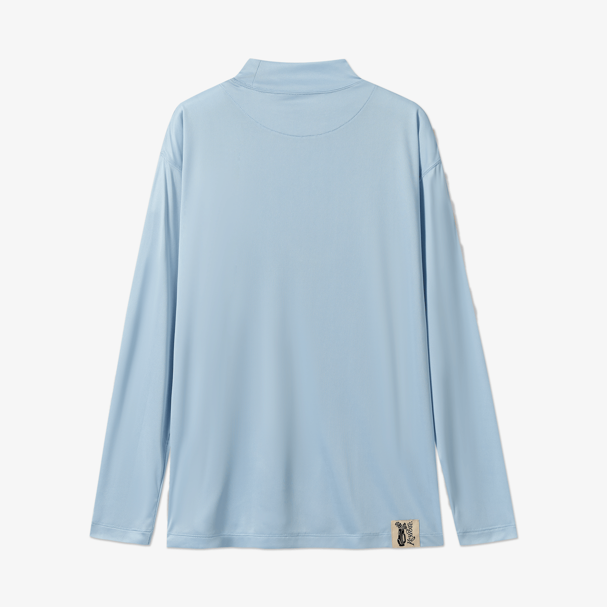 Keypote Men's Turtleneck Long Sleeve T-Shirt - Light Blue - Erthe Golf