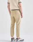 Lanvin Blanc Men's Waterproof Jogger Pants-Beige