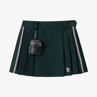 Keypote Women's Pleated Skort - Dark Green - Erthe Golf