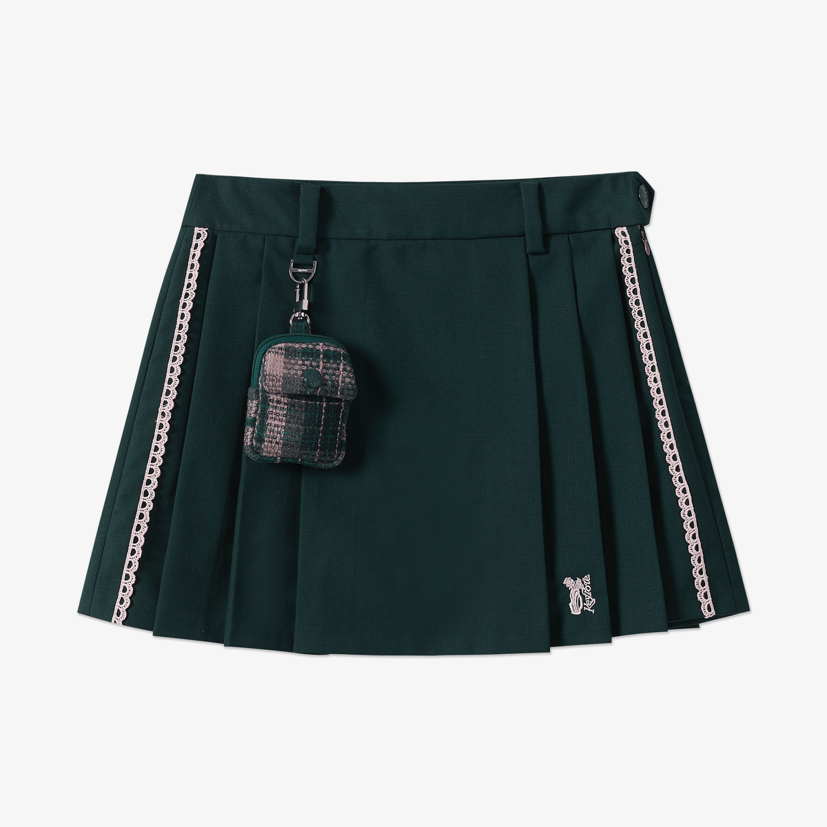 Keypote Women's Pleated Skort - Dark Green - Erthe Golf